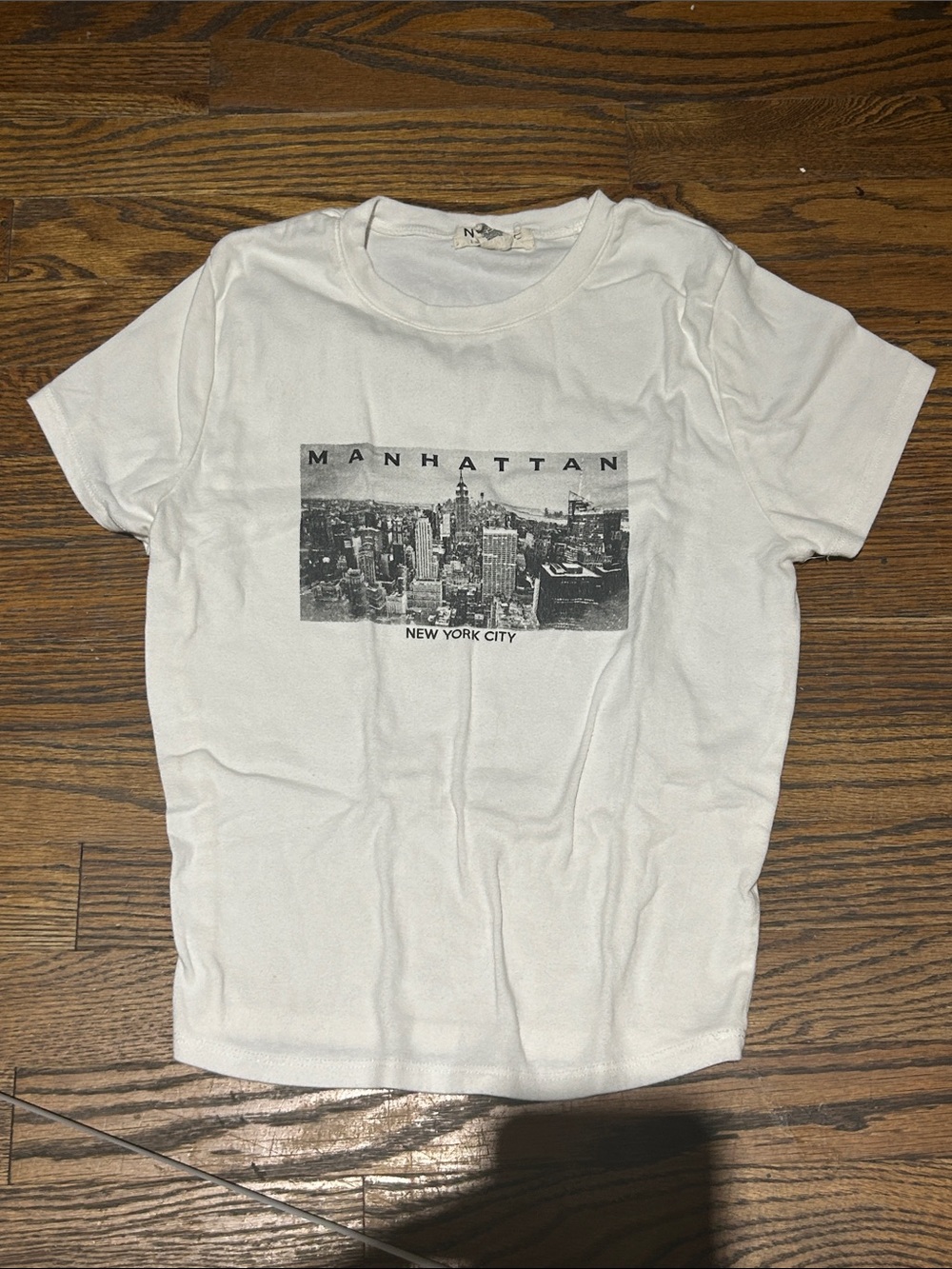 Manhattan New York City Graphic Tee - White